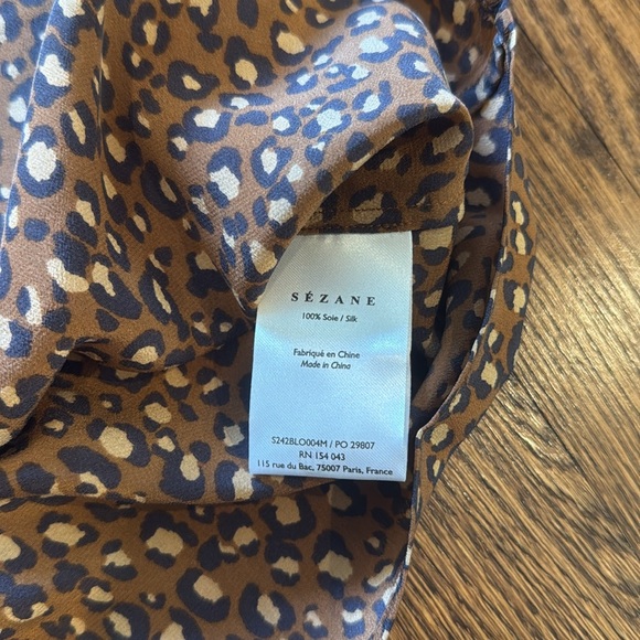 Sezane Leopard Print Blouse - Picture 10 of 13
